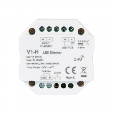 Product van Dimmer 12/48V RF LED voor Monocolor LED Strip met Drukknop Compatibiliteit