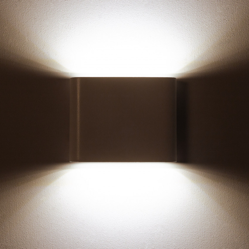 Prodotto da Applique Parete per Esterno LED 6W Doppia Luce Quadrato Bianco Zeus