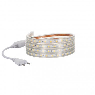Product van LED Strip 220V AC 60 LED/m Neutraal Wit IP 65 op Maat In te korten om de 100cm en 14 mm Breed