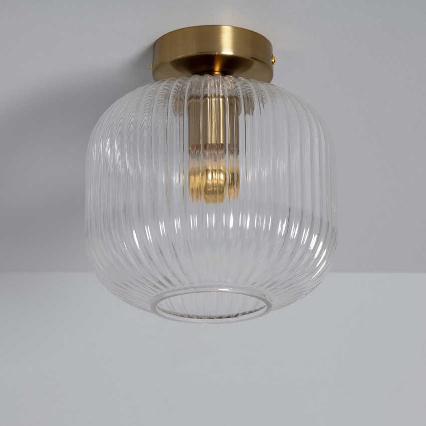 Product van Plafondlamp  van Metaal en Glas Amphora 