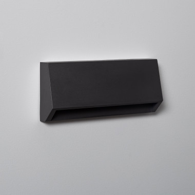 3W Valeta Rectangular Surface Black Outdoor LED Wall Light