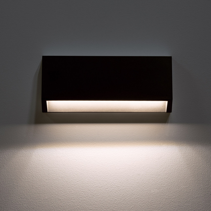 Product of 3W Valeta Rectangular Surface Black Outdoor LED Wall Light 