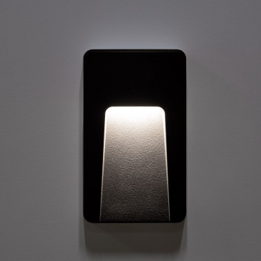 Prodotto da Segnapasso LED per Esterno 3W da Superficie Parete Rettangolare Nero Joy