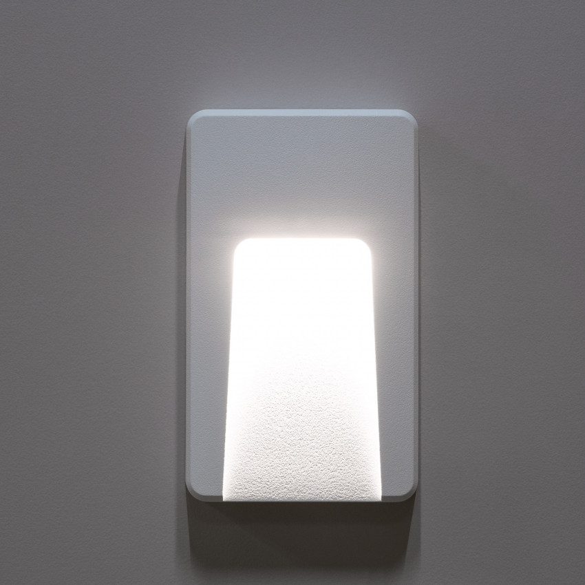 Product of 3W Joy Rectangular Surface Outdoor LED Wall Light in White