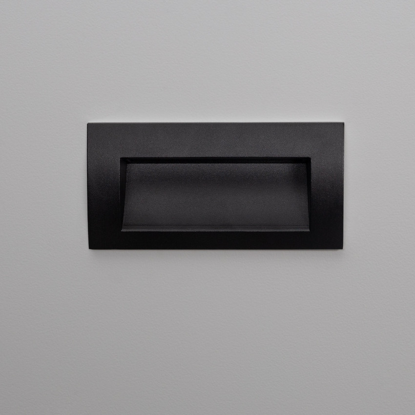 Product of 4W Elin Outdoor Rectangular Recessed Black LED Wall Light