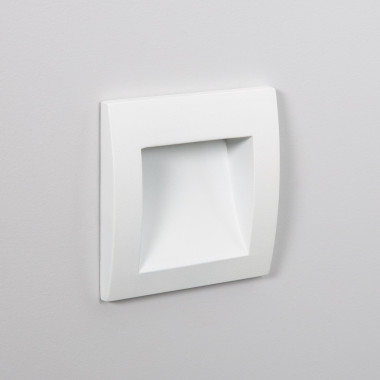4W Leif Outdoor Square Recessed LED Wall Light in White