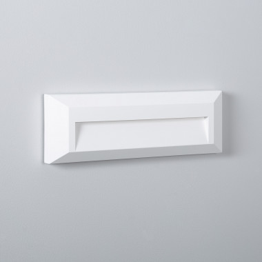 2W Elide Rectangular Surface Outdoor LED Wall Light in White