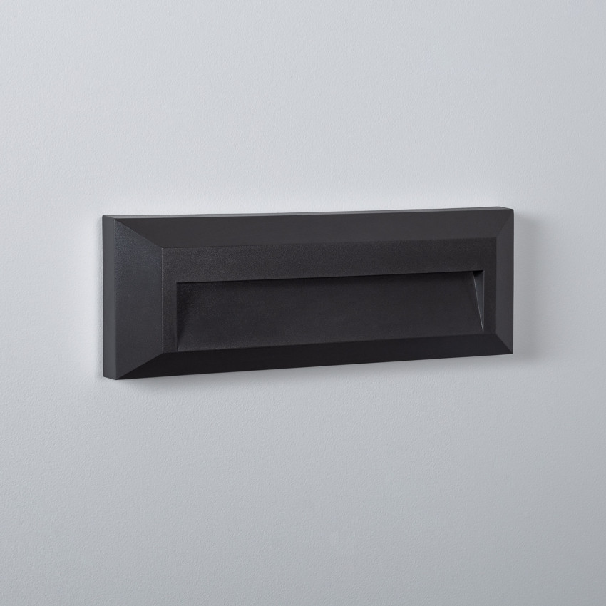 Product of 2W Elide Rectangular Surface Outdoor LED Wall Light in Black