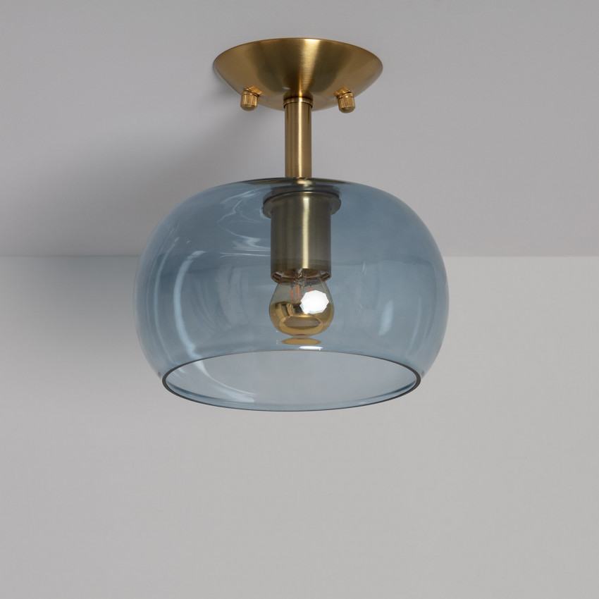 Product of Delacroix Metal and Glass Ceiling Lamp