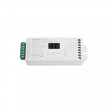 Product van LED Controller Dimmer DL-X DALI 5 in 1 DT8 voor ledstrip Monocolor/ CCT/RGB/RGBW/RGBWW 12/24V DC MiBoxer