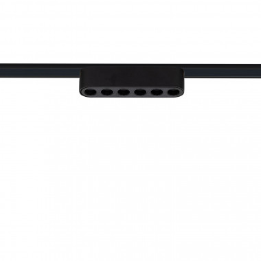 Spot Linéaire LED 6W CRI90 (UGR16) Noir 120mm pour Rail Magnétique Monophasé Extra-Plat 25mm 48V