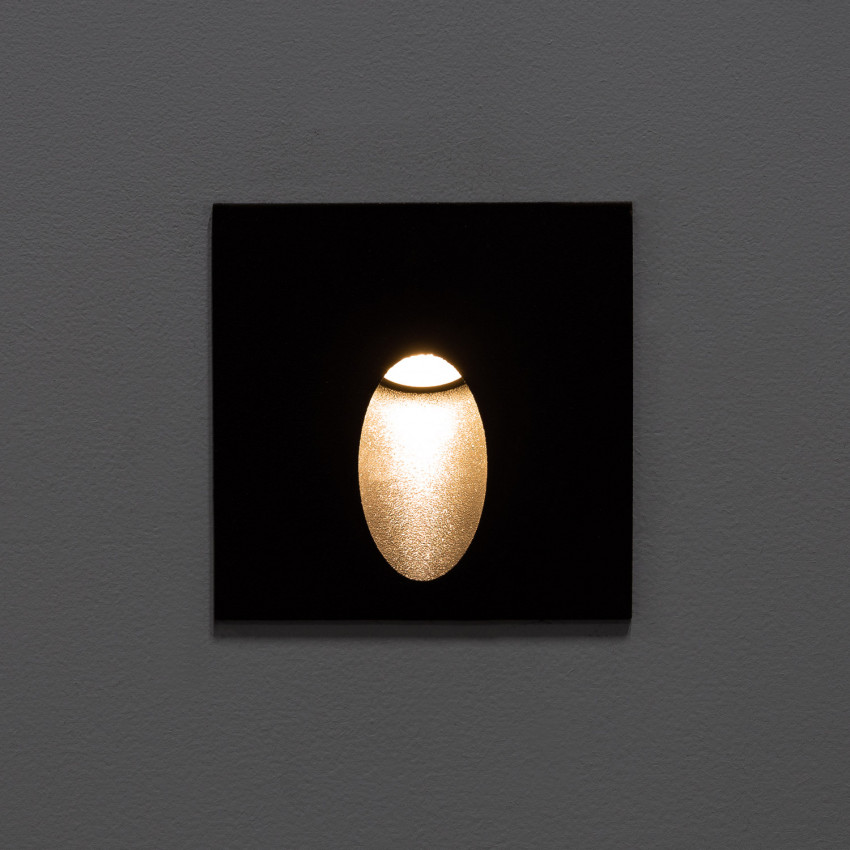 Produkt od Venkovní Zápustné LED Svítidlo 3W Ellis Čtvercové v Černé