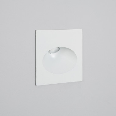 2W Coney Outdoor Recessed LED Wall Lamp in White