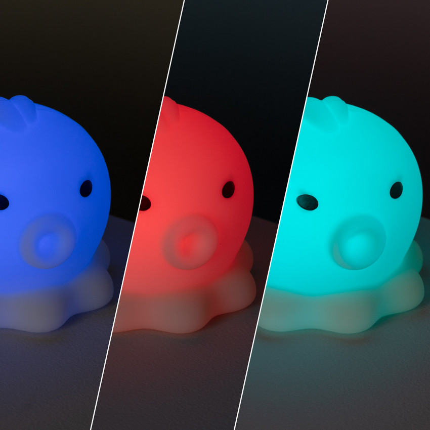 Product of LED Octopus RGB Silicone Nightlight IP67