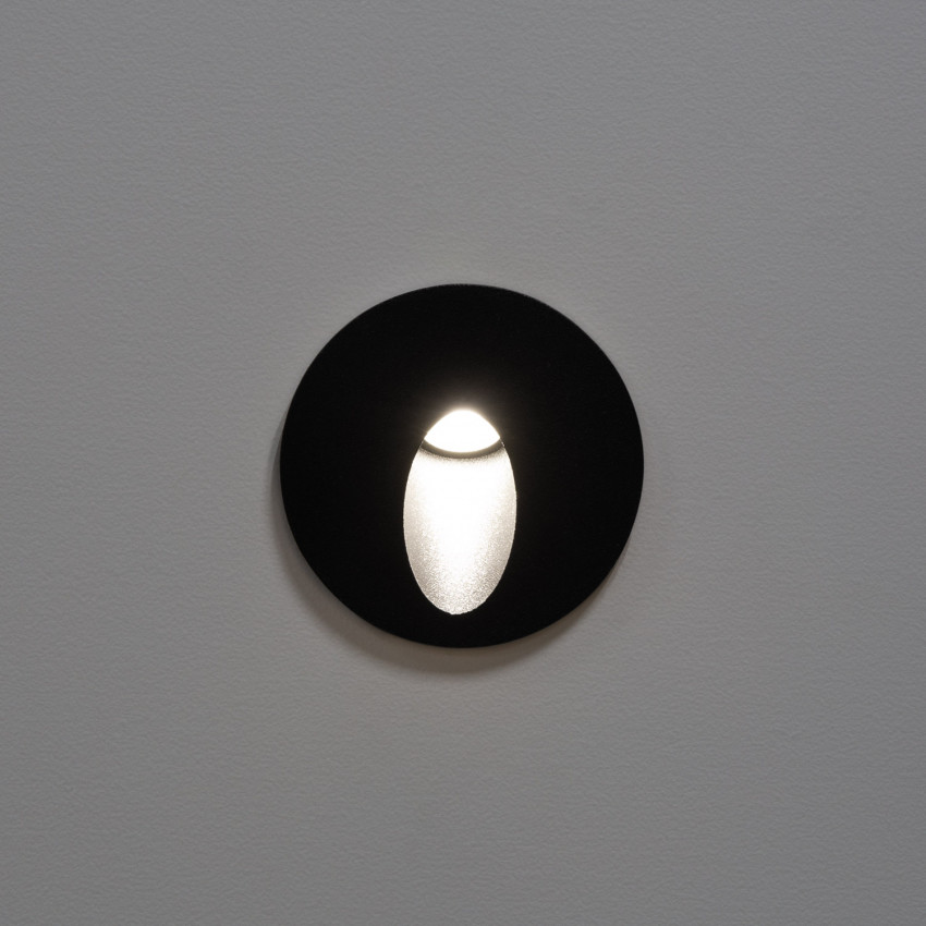 Produkt od Venkovní Zápustné LED Svítidlo 3W Boiler Kruhové v Černé