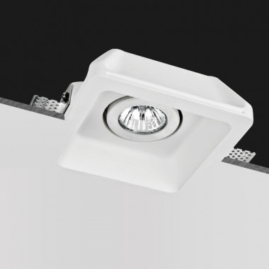 Produit de Collerette Downlight Intégration Plâtre/Pladur Carrée pour Ampoule LED GU10/GU5.3 Coupe 158x158 mm UGR17