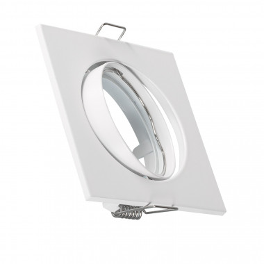 Downlight-Ring Eckig Schwenkbar für LED-Glühbirne GU10 / GU5.3 Ø 72 mm