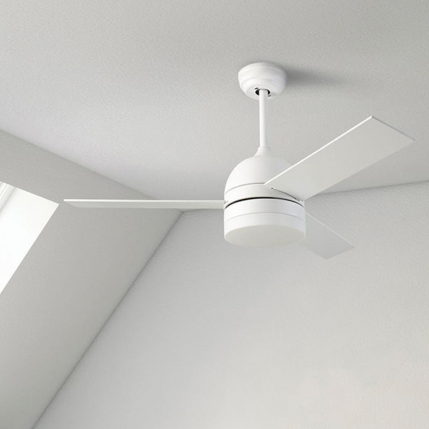 Produit de Ventilateur de Plafond LED Inca Blanc 106.7cm Moteur AC LEDS-C4 VE-0001-BLA