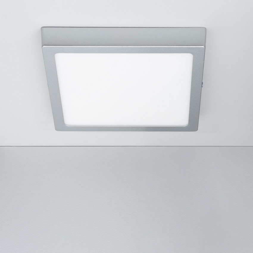 Product van Plafondlamp LED 18W Vierkant Aluminium 210x210mm Slim CCT Selecteerbaar  Galán SwitchDimm