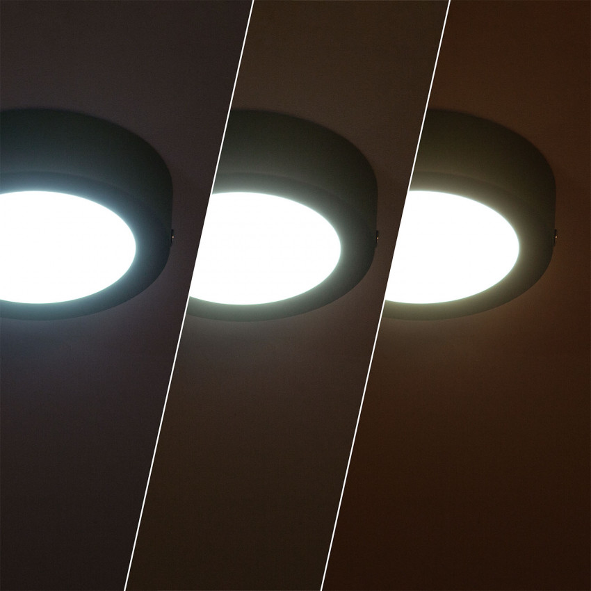 Produkt od Přisazené Stropní Hliníkové LED Svítidlo 6W Slim Kruhové Ø110 mm CCT dle Výběru Galán SwitchDimm 