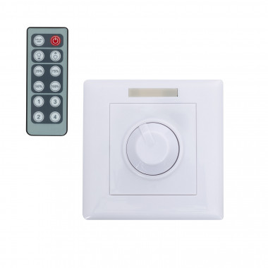 Product of 12/24V DC Monochrome LED Strip Wall Mounted Dimmer with IR Remote Control