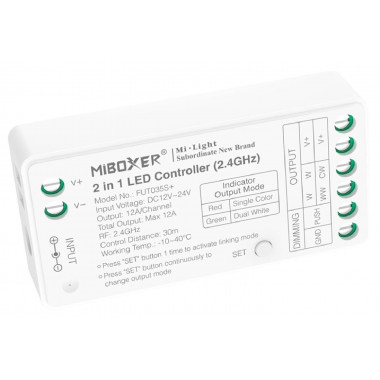 Controller LED Monocolor/CCT 12/24V DC MiBoxer FUT035S+
