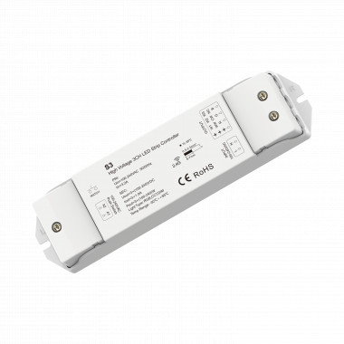 Controller Dimmer für LED-Streifen Einfarbig/CCT/RGB 220-240V AC Kompatibel mit Taster und RF-Fernbedienung