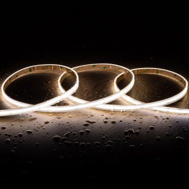 5m 24V DC 320LED/m CRI90 Expert Color COB LED Strip 10mm Wide Cut at Every 5cm IP65