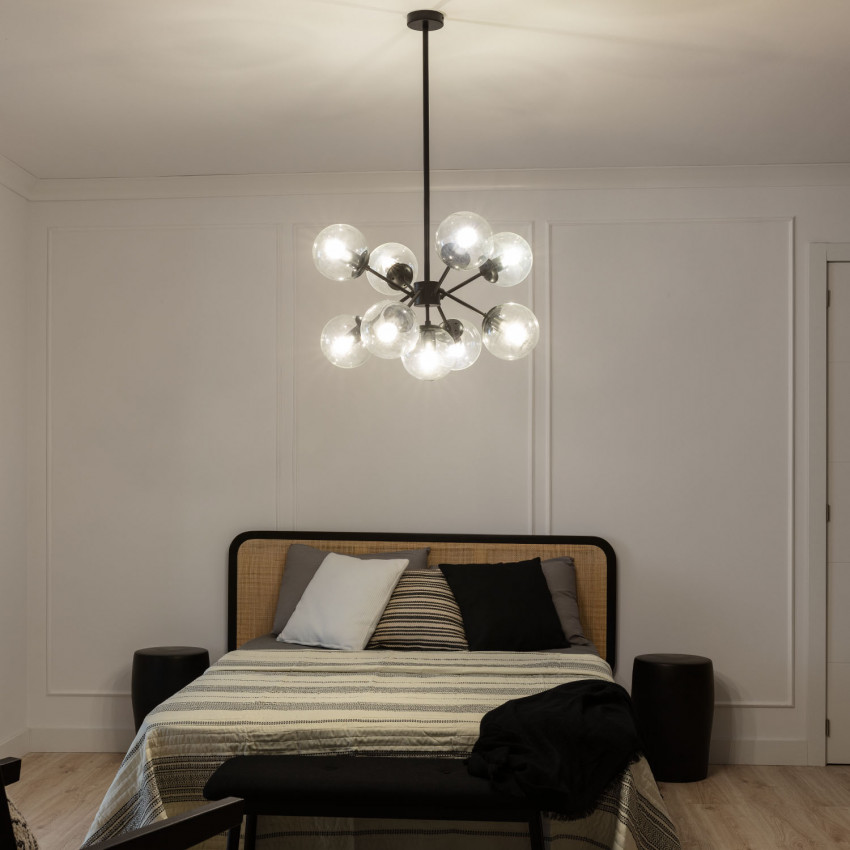 Product of Wassily 9 Spotlight Metal & Glass Pendant Lamp