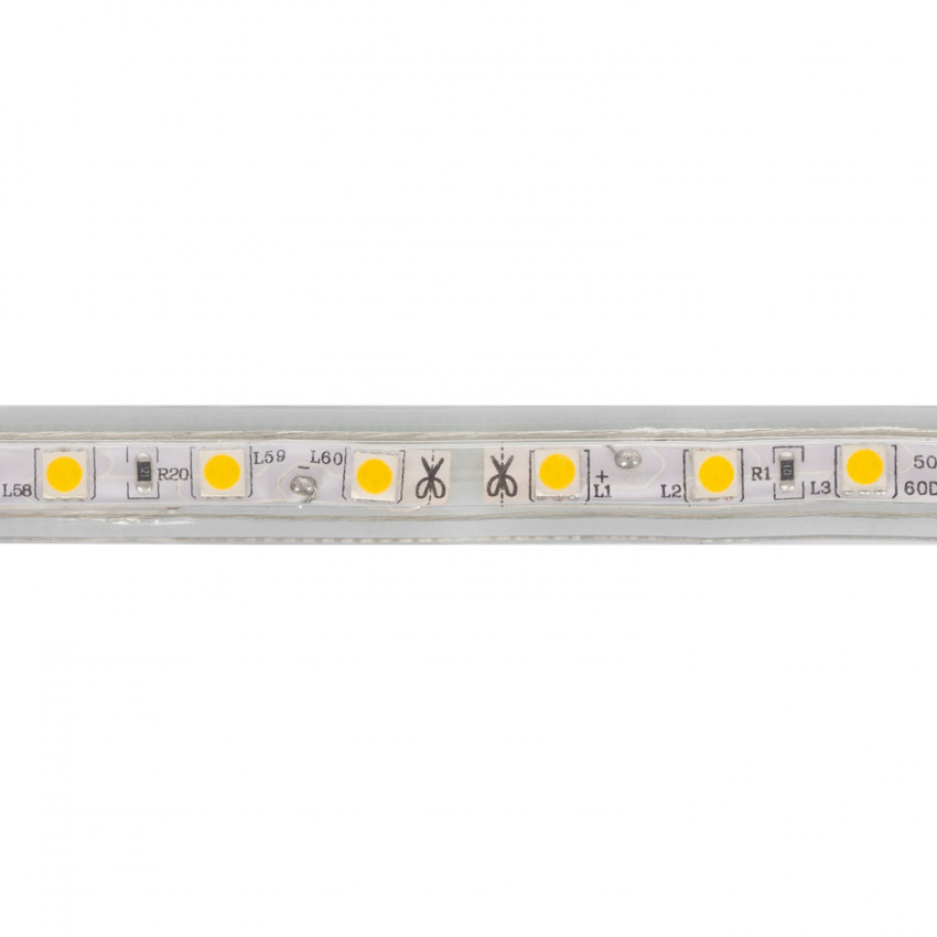 Product of Cool White 4000K - 4500K LED Strip 220V AC 60 LED/m Dimmable IP65