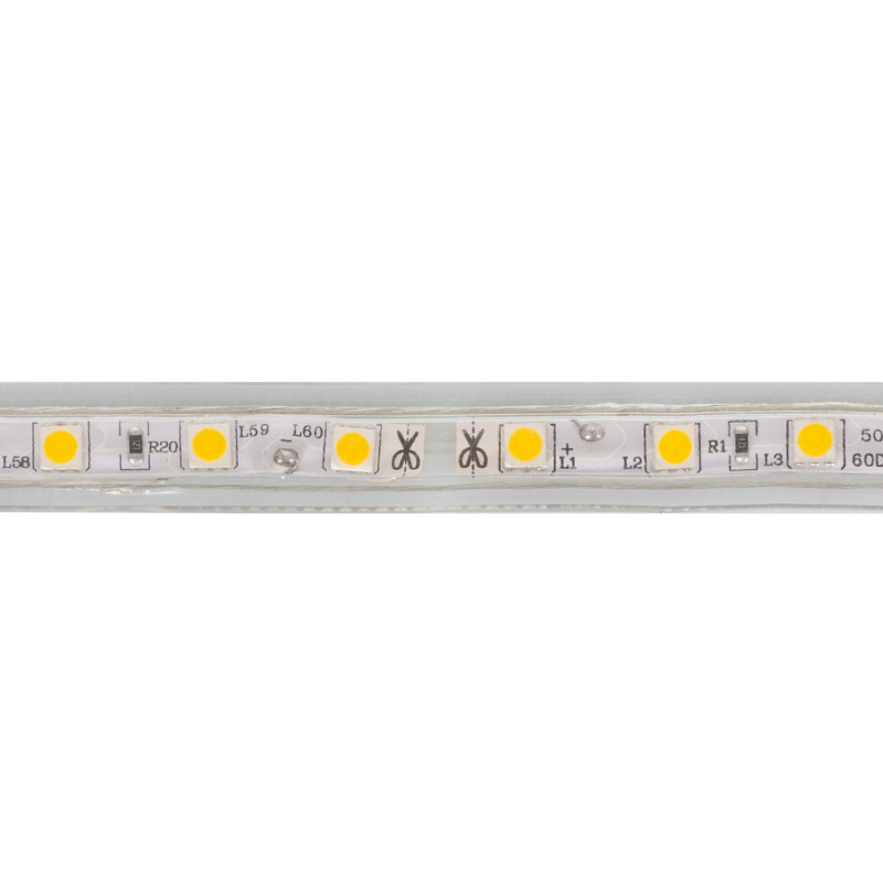 Product of Amber Yellow LED Strip 220V AC 60 LED/m IP65
