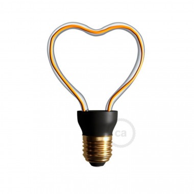 LED Lamp Filament E27 8W 330 lm Dimbaar  Creative-Cables Art Heart SEG50148