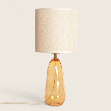 Tafellamp van Stof en Glas Nally