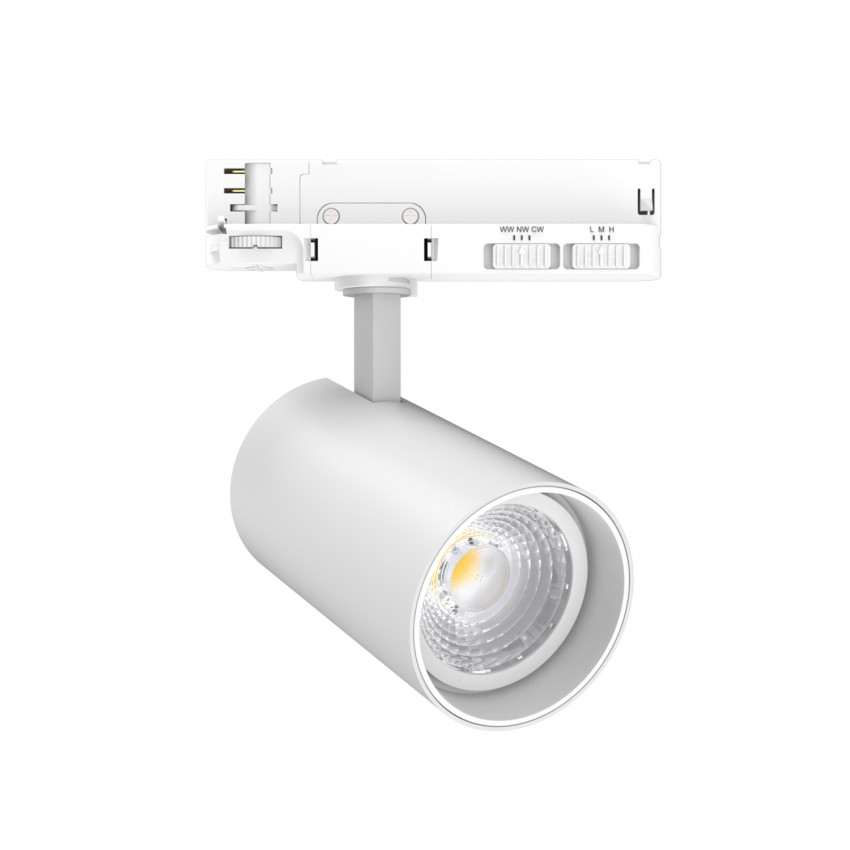 Product van LED Track Spot Driefasig 30W Fasano CCT No Flicker Dimbaar DALI Wit
