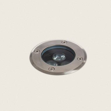 Spot LED Extérieur Solide Encastrable au Sol Inox 3W