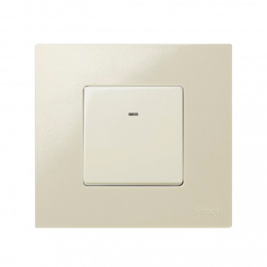 Product of Single Neutral Pushbutton Switch with Built-in Illumination SIMON 27 Play 27669