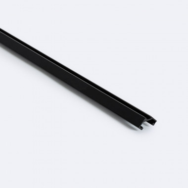 Profilé aluminium 2m angle noir pour ruban LED cache noir opaque
