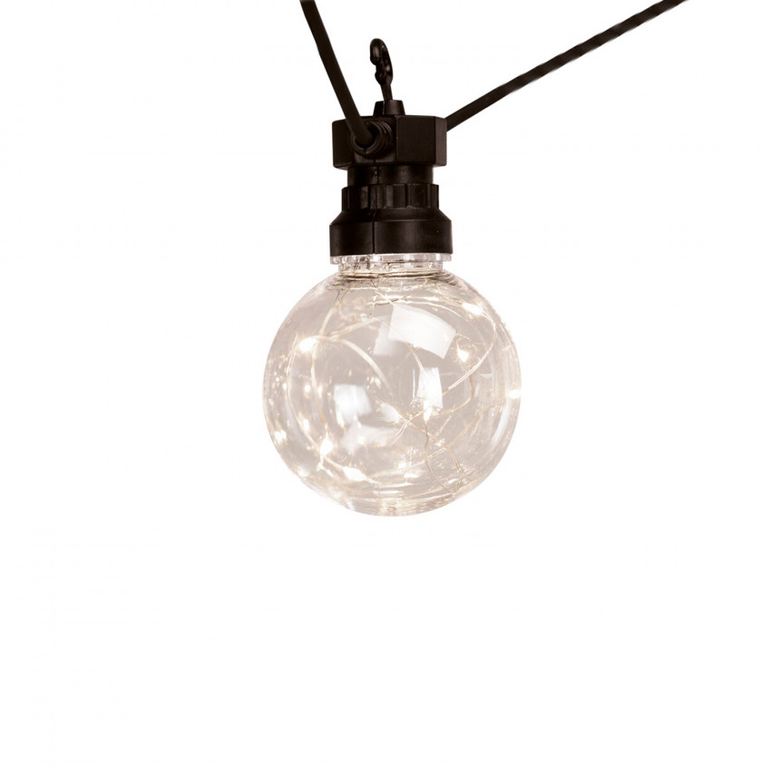 Product van LED Slinger Outdoor met  10 Lampjes Aitana 7,5m