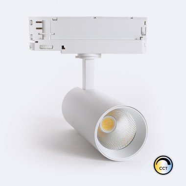 Spot LED Carlo 20W pour Rail Triphasé CCT Sélectionnable No Flicker Blanc
