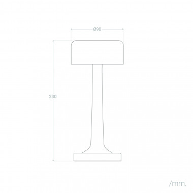 Lampada da Tavolo LED 3 W Portatile con Batteria USB Ricaricabile Ciara -  Ledkia