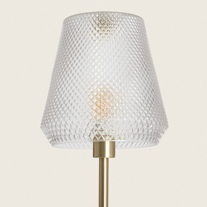 Product of Stiklu Metal & Glass Floor Lamp