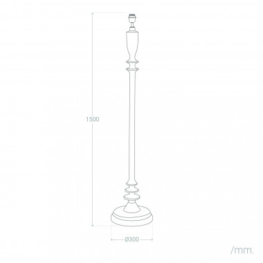 Base Lampada da Terra Legno Meena ILUZZIA - Ledkia