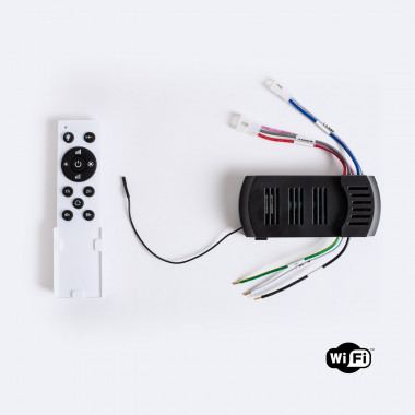 WiFi Controller with Remote Control for Ceiling Fan with DC Motor and LED Light 3CCT at 220V 2-wire