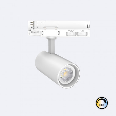 20W Fasano No Flicker Dimmable CCT LED Spotlight for Three Circuit Track in White