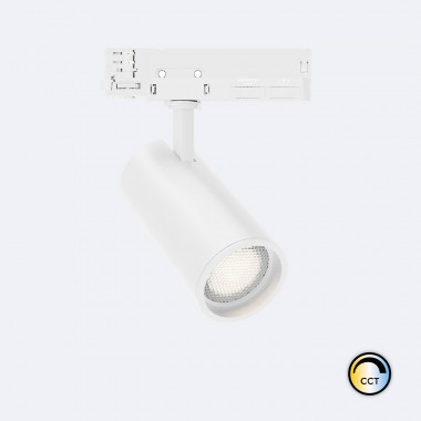 Spot LED Fasano Anti-éblouissement 20W CCT pour Rail Triphasé No Flicker Dimmable Blanc
