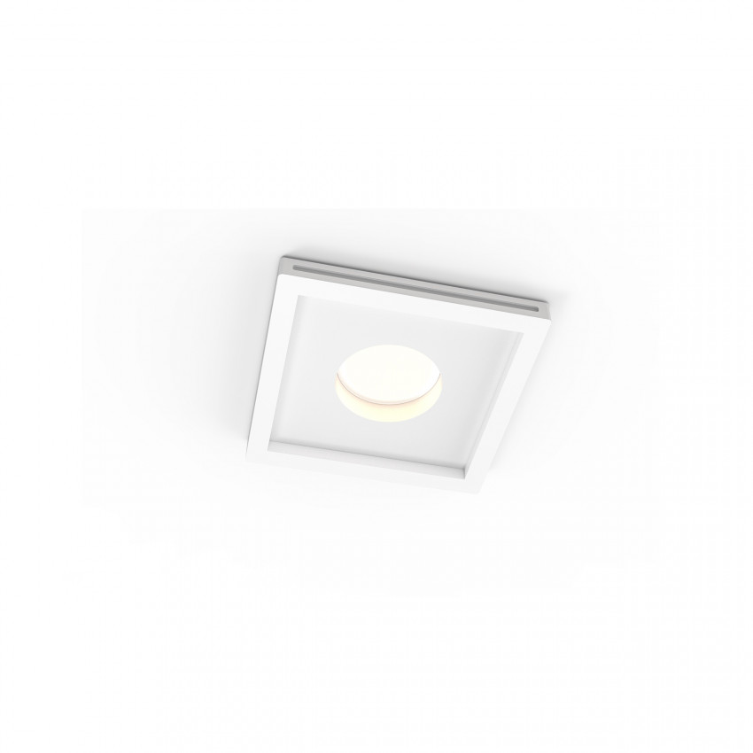 Product van Aro Downlight geïntegreerde Pleisterwerk/Pladur Vierkant voor  LED GU10 / GU5.3 Lamp Zaagmaat 125x125 mm UGR17