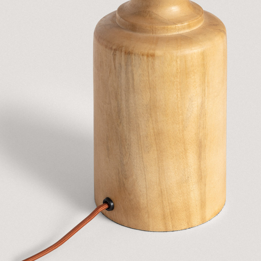 Product of Sansa Wooden Table Lamp Base ILUZZIA 