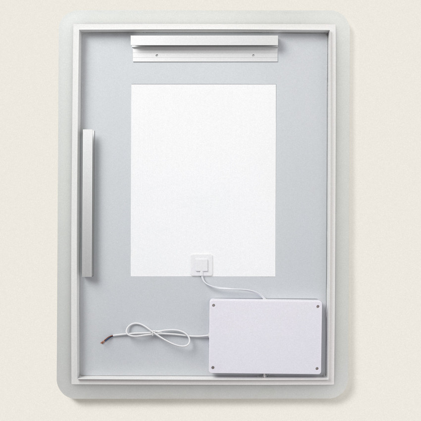 Produkt od Koupelnové Zrcadlo s LED Světlem a Ochranou proti Zamlžení 80x60 cm Benin 