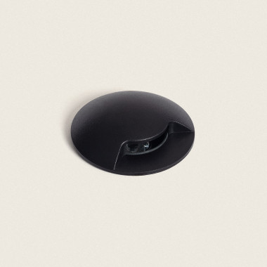 Segnapasso LED per Esterno 3W da Incasso a Terra Letso 1L Nero