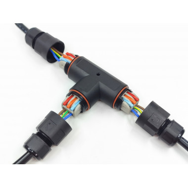 Produkt von Wasserdichter T-Kabelverbinder 3 Kontakte mit Schnellkupplung 0.5mm²-2.5mm² IP68 